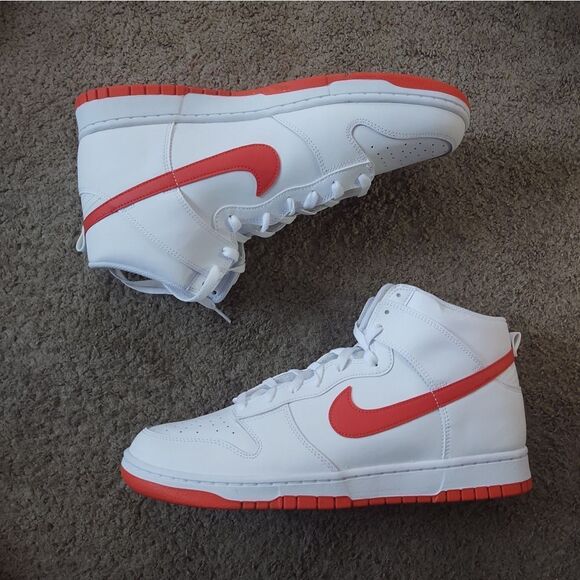 Nike Other - Nike Dunk Hi Retro Men's Size 13 White/Picante Red BRAND NEW IN BOX
